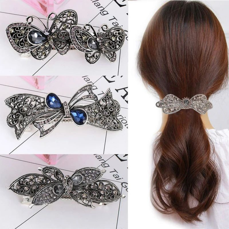 New Rhinestone Hairpin Flower Leaf Butterfly Duckbill Hair Claws Retro Hair Clips Accessories for Women Retro Ponytail Headwear
New Rhinestone Hairpin Flower Leaf Butterfly Duckbill Hair Claws Retro Hair Clips Accessories for Women Retro Ponytail Headwear