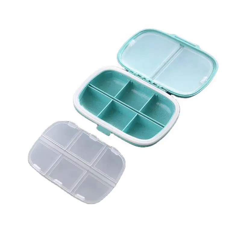 

7 Days Small Box Moisture-proof Store Wheat Pill Medicine Box Separately Packed Sealed Storage Box For Medicines One Week Weekly