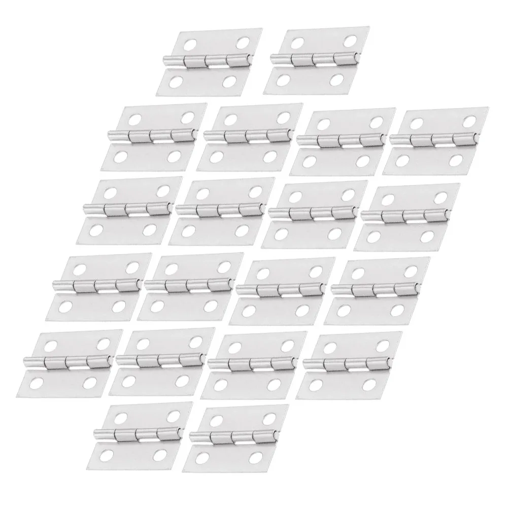 50pcs Hinges (with Screws) Mini Brass Hinge For Small Craft Door Box Accessories Silver 8*10mm For Craft Boxes
50pcs Hinges (with Screws) Mini Brass Hinge For Small Craft Door Box Accessories Silver 8*10mm For Craft Boxes