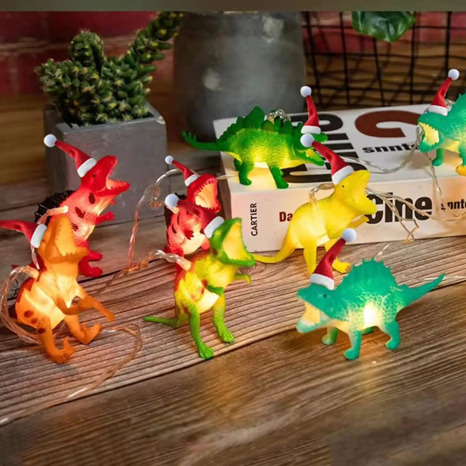 Fashion String Lights LED Light Christmas Dinosaur Ideal Gift Party Supplies String Lights With Hat Waterproof
Fashion String Lights LED Light Christmas Dinosaur Ideal Gift Party Supplies String Lights With Hat Waterproof