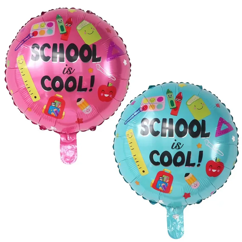 50pcs 18inch Back To School is Cool Foil Helium Balloons Schoolbag Graduation Air Globos Learning Birthday Party Decor Supplies
50pcs 18inch Back To School is Cool Foil Helium Balloons Schoolbag Graduation Air Globos Learning Birthday Party Decor Supplies