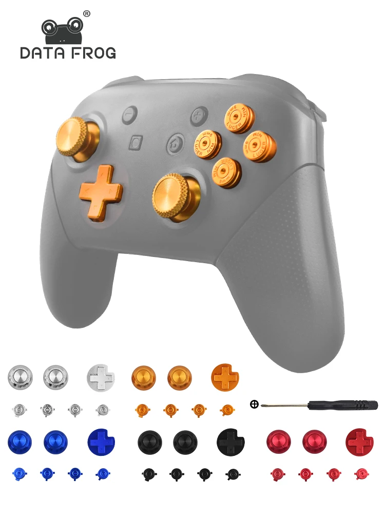 DATA FROG Metal Thumb sticks Compatible Nintendo Switch Pro Controller Joystick Grip Cap ABXY Buttons For Switch Pro Gamepad
DATA FROG Metal Thumb sticks Compatible Nintendo Switch Pro Controller Joystick Grip Cap ABXY Buttons For Switch Pro Gamepad