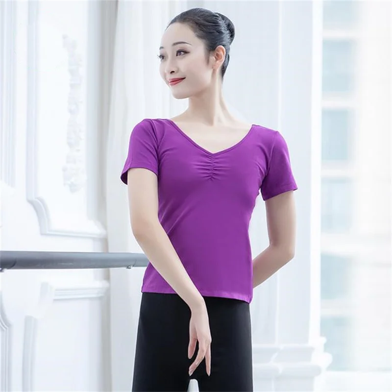 Dance Practice T-Shirt Short Sleeve Dancing Wear Women Loose Breathable Shirt Summer Fitness Dance Leisure Elastic Top
Dance Practice T-Shirt Short Sleeve Dancing Wear Women Loose Breathable Shirt Summer Fitness Dance Leisure Elastic Top