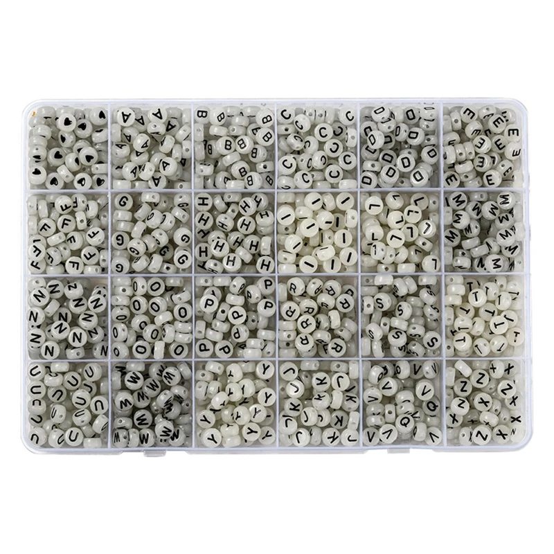 1500 Pcs 7mm Round Letter Beads 26 Styles Acrylic Alphabet & 1 Style Heart Pattern for Jewelry Making DIY Necklace
1500 Pcs 7mm Round Letter Beads 26 Styles Acrylic Alphabet & 1 Style Heart Pattern for Jewelry Making DIY Necklace