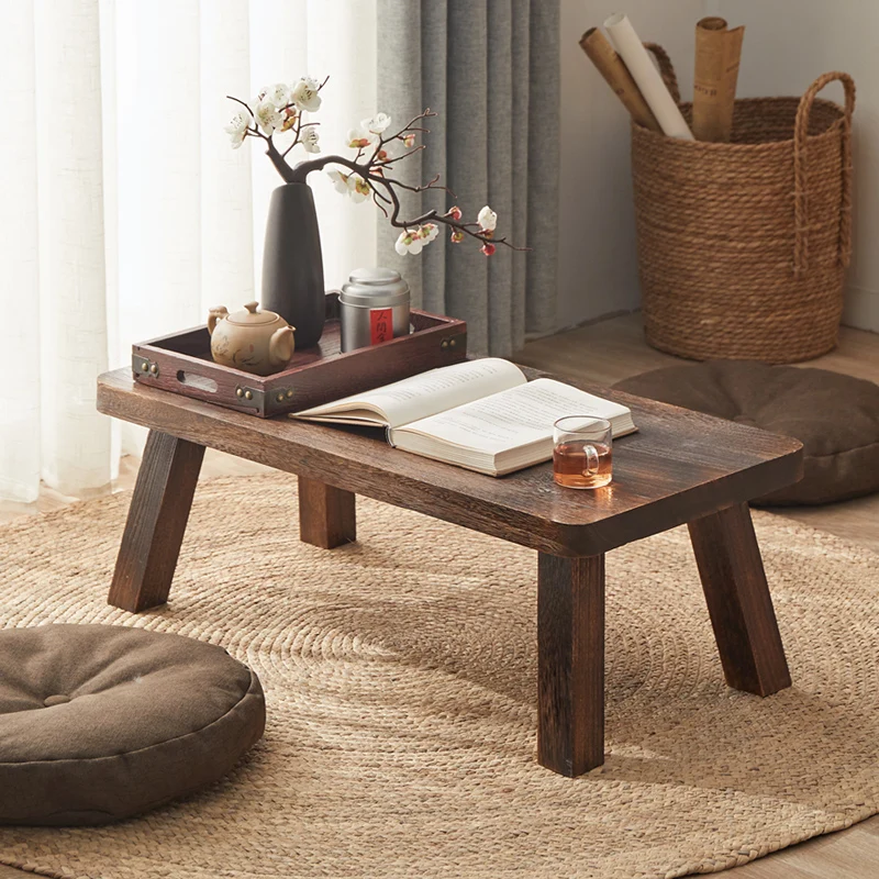 Solid wooden antique small coffee table bay window coffee table Japanese-style Tatami tea table simple home wooden furniture
Solid wooden antique small coffee table bay window coffee table Japanese-style Tatami tea table simple home wooden furniture