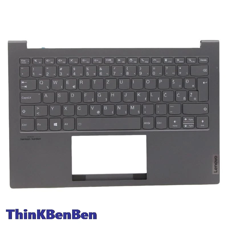 SI Словенский серый корпус для клавиатуры подставка рук Lenovo ThinkBook Plus G2 ITG 5CB1C93614
