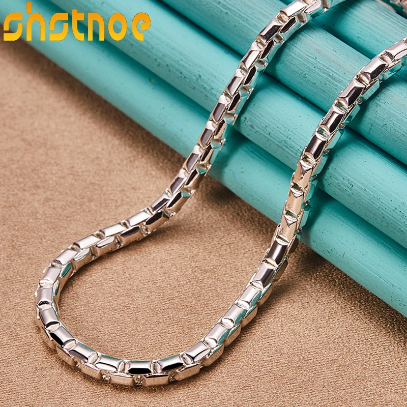 925 Sterling Silver 4mm Box Chain Necklace 18 Inch For Party Women Man Engagement Wedding Fashion Charm Jewelry
925 Sterling Silver 4mm Box Chain Necklace 18 Inch For Party Women Man Engagement Wedding Fashion Charm Jewelry