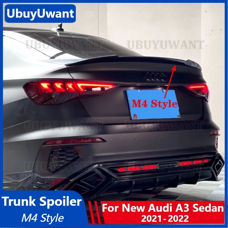 UBUYUWANT Lip Spoiler For New Audi A3 Sedan 2021 2022 Year Spoiler M4 Style Sport Rear Trunk Wing A3 Car Body Kit Accessories
UBUYUWANT Lip Spoiler For New Audi A3 Sedan 2021 2022 Year Spoiler M4 Style Sport Rear Trunk Wing A3 Car Body Kit Accessories