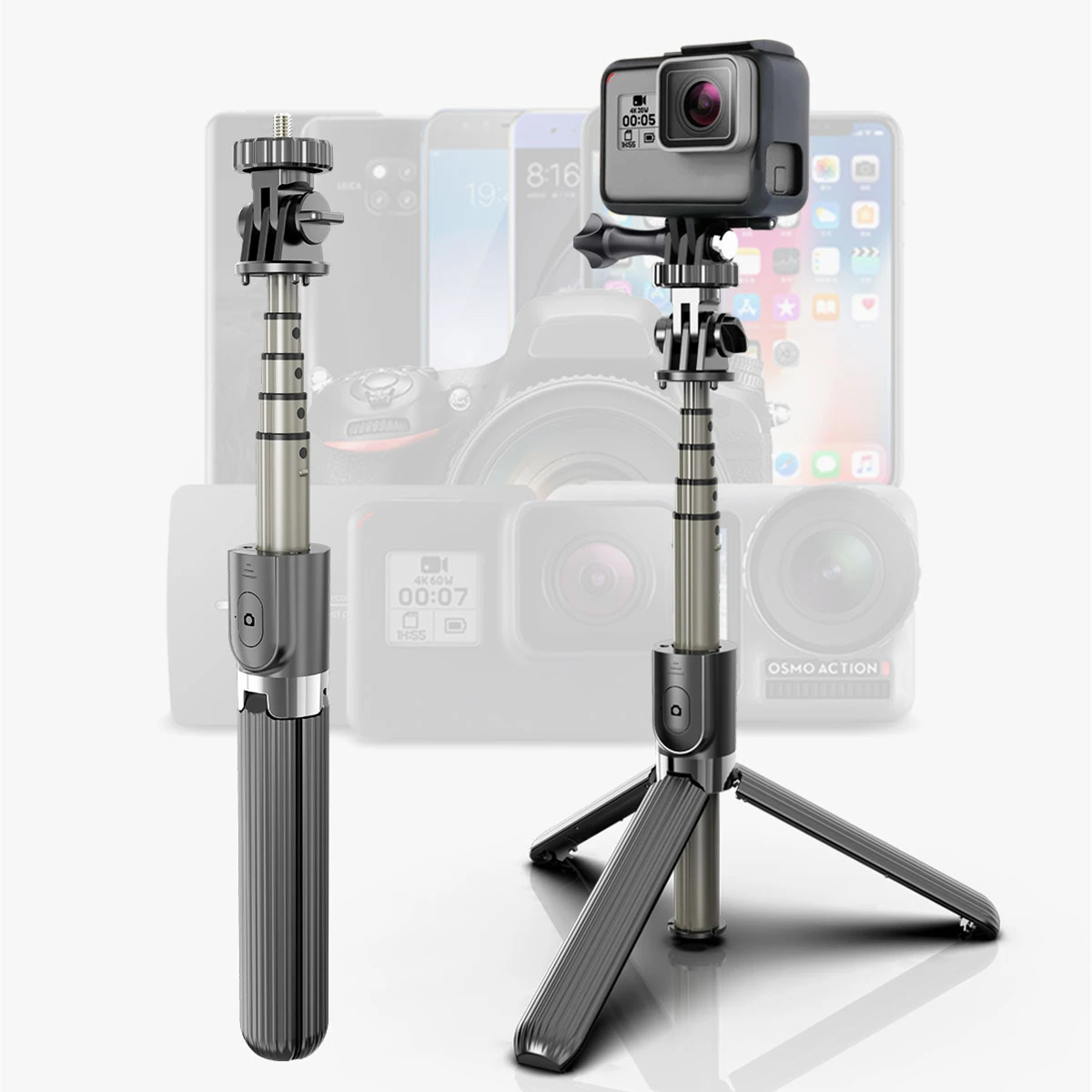 L03 Live Wireless Bluetooth Selfie Stick Tripod Remote Palo Handphone Live Photo Holder Tripod Camera Monopod Self-Timer
L03 Live Wireless Bluetooth Selfie Stick Tripod Remote Palo Handphone Live Photo Holder Tripod Camera Monopod Self-Timer