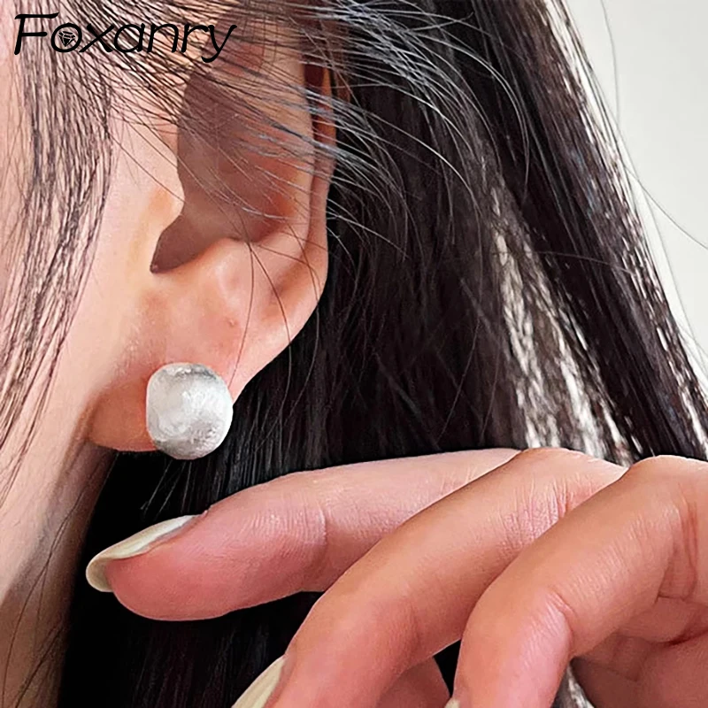 S925 Prevent Allergy Scrub Stud Earrings for Women Couples New Fashion Simple Geometric Handmade Birthday Party Jewelry Gifts
S925 Prevent Allergy Scrub Stud Earrings for Women Couples New Fashion Simple Geometric Handmade Birthday Party Jewelry Gifts