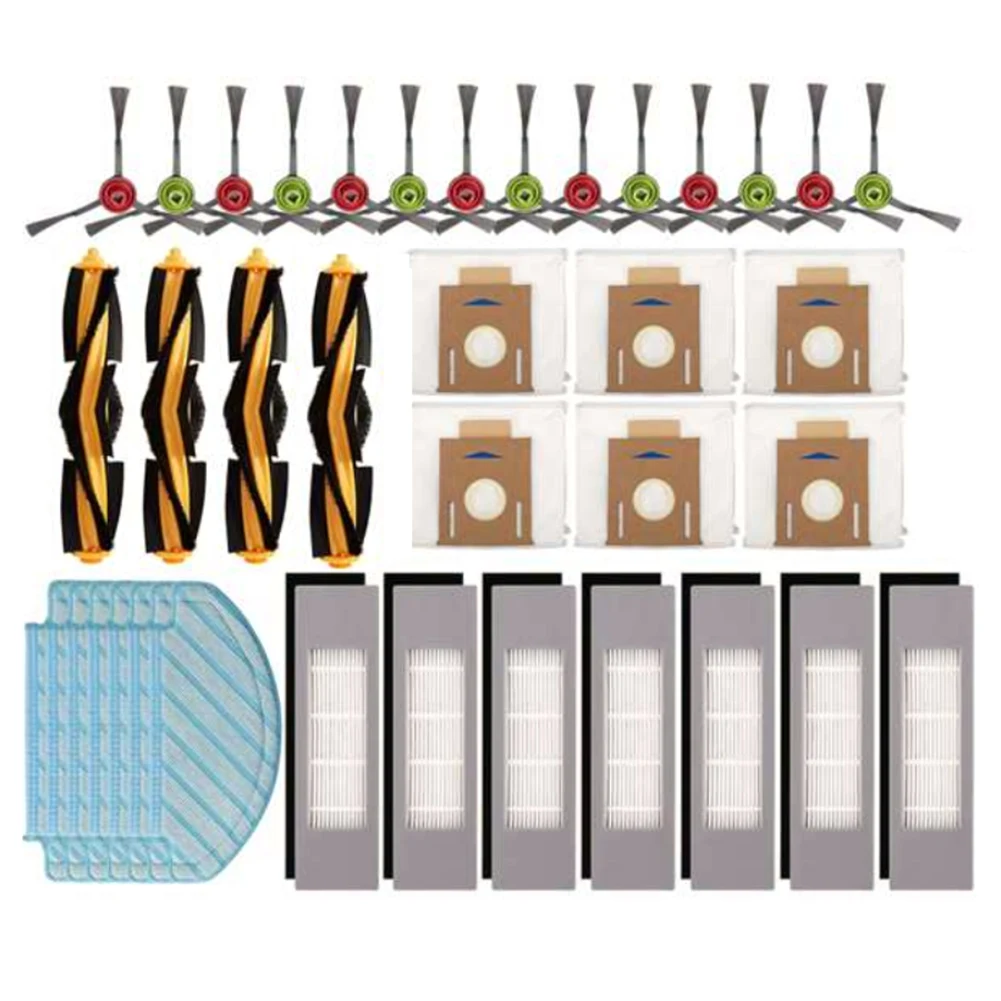 38Pcs for Ecovacs DEEBOT OZMO T8 AIVI T8 Max T9 T8 Series Robot Vacuum Cleaner Main Side Brush Filter Mop Cloth Dust Bag
38Pcs for Ecovacs DEEBOT OZMO T8 AIVI T8 Max T9 T8 Series Robot Vacuum Cleaner Main Side Brush Filter Mop Cloth Dust Bag