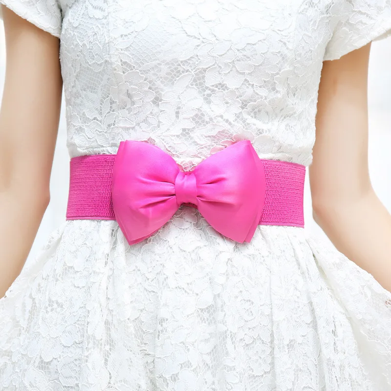 1pc New Women Bowknot Cummerbunds Elastic Bow Wide Stretch Bukle Waistband Belt Fashion Girl Dress Accessories Waist Belts
1pc New Women Bowknot Cummerbunds Elastic Bow Wide Stretch Bukle Waistband Belt Fashion Girl Dress Accessories Waist Belts