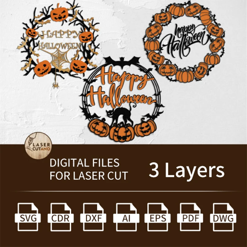 WREATH HALLOWEEN Bundle Laser Cut Files Vector Files Layouts Model CDR/DXF/AI/SVG Files for CNC Laser Cut
WREATH HALLOWEEN Bundle Laser Cut Files Vector Files Layouts Model CDR/DXF/AI/SVG Files for CNC Laser Cut