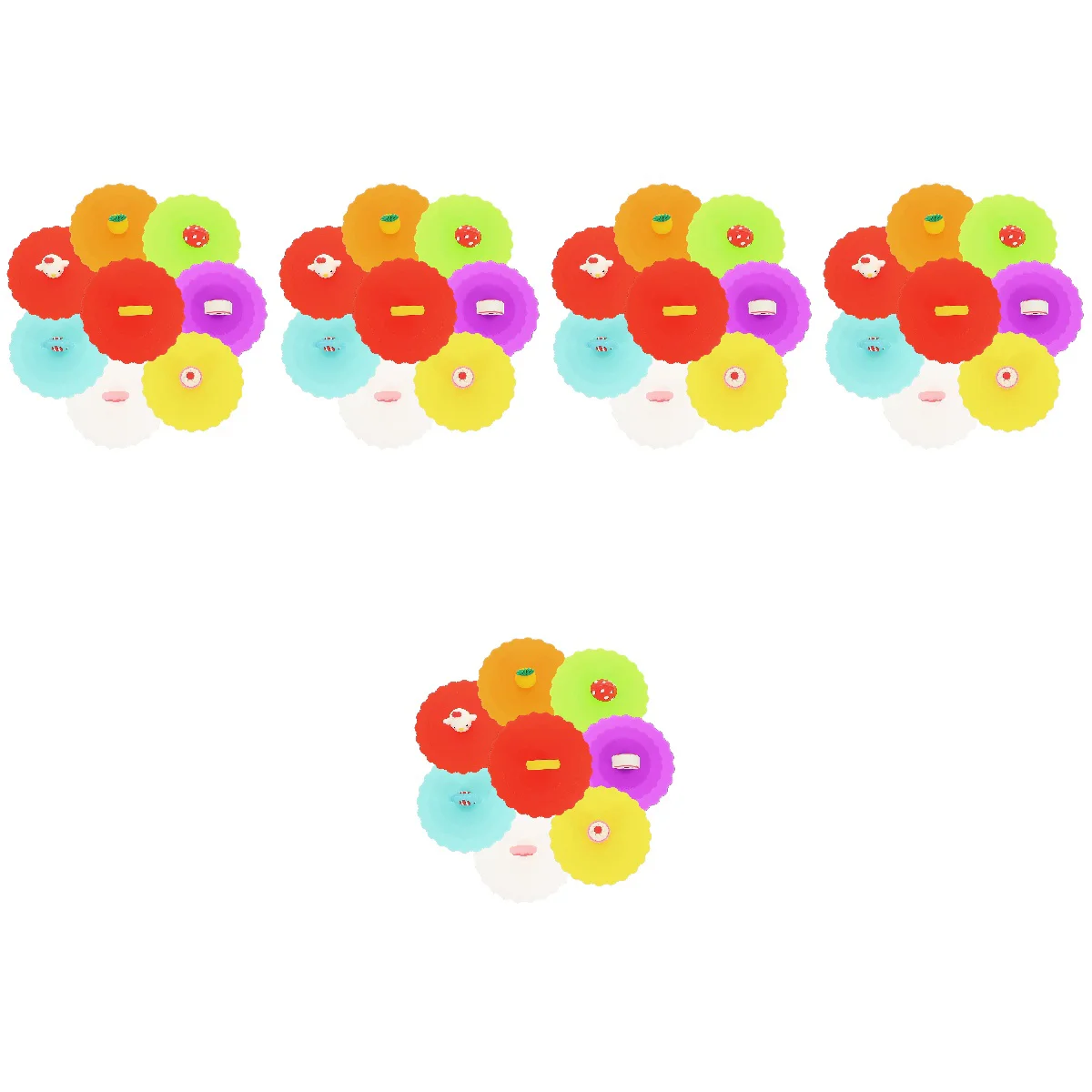 40 Pcs Silicone Cup Lids Cartoon Cup Lids Universal Drink Covers Anti-dust Cup Lids
40 Pcs Silicone Cup Lids Cartoon Cup Lids Universal Drink Covers Anti-dust Cup Lids