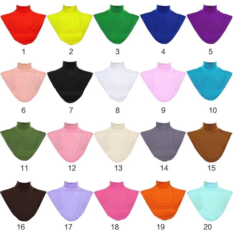 Womens Muslim Modal Fake False Collar Islamic Hijab Extensions Turtleneck High Neck Cover Warmer Bright Solid Color Half L21E
Womens Muslim Modal Fake False Collar Islamic Hijab Extensions Turtleneck High Neck Cover Warmer Bright Solid Color Half L21E
