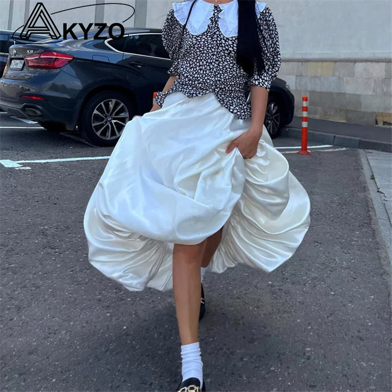 Fashion Exquisite Beige Satin Skirts For Women Elegant High Waist Lady Ankle-Length Skirt Casual Loose Long Skirt Female Clothes
Fashion Exquisite Beige Satin Skirts For Women Elegant High Waist Lady Ankle-Length Skirt Casual Loose Long Skirt Female Clothes
