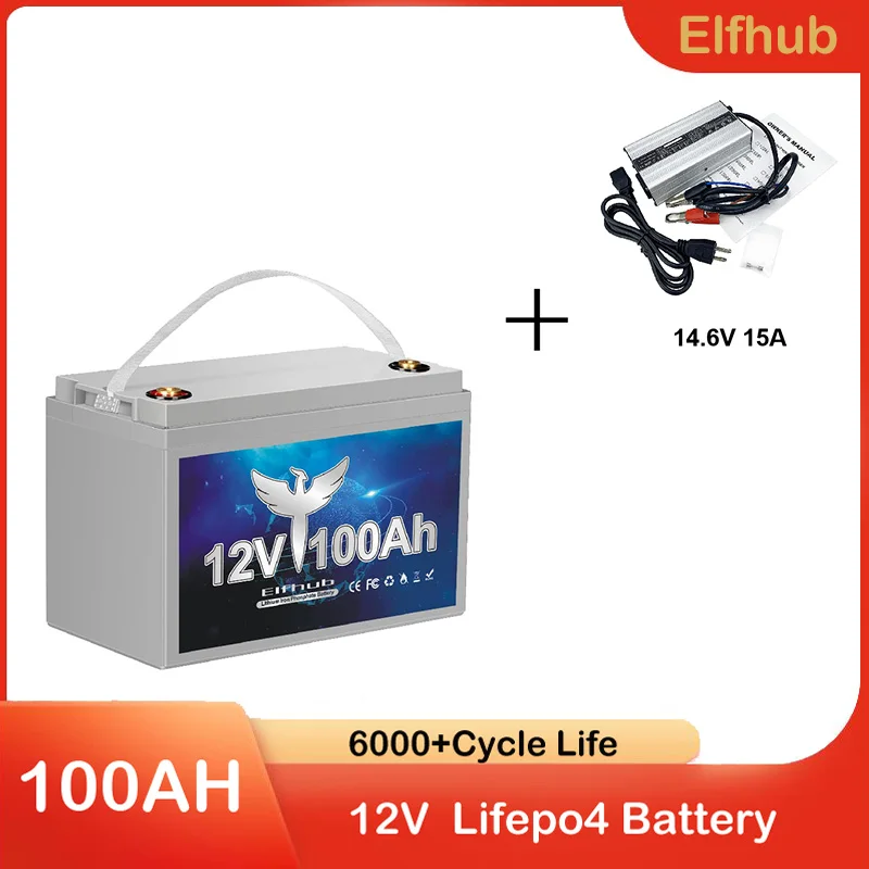 Elfhub 12V 36V 48V 100Ah LiFePo4 Battery Pack Built-in BMS Lithium Iron Phosphate Battery For Solar Boat RV House Trolling Motor
Elfhub 12V 36V 48V 100Ah LiFePo4 Battery Pack Built-in BMS Lithium Iron Phosphate Battery For Solar Boat RV House Trolling Motor