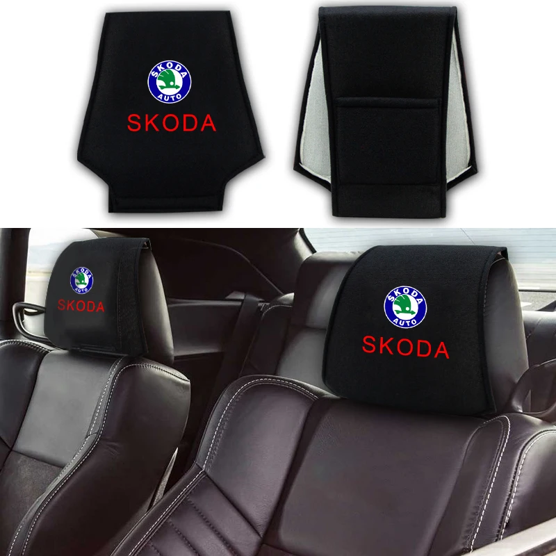 Car Interior Support Neck Pillow Pillowcase With Personality Seat Headrest Cover For Skoda Octavia A5 A7 RS Fabia Superb Kodiaq 
Car Interior Support Neck Pillow Pillowcase With Personality Seat Headrest Cover For Skoda Octavia A5 A7 RS Fabia Superb Kodiaq