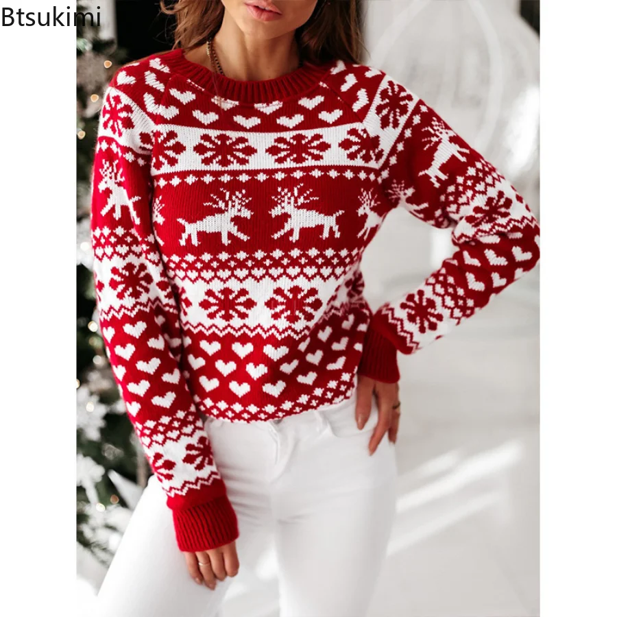 New 2022 Autumn Winter Christmas Women Sweaters Pullover Tops Casual Long Sleeve Print Knitted Sweater Women Clothes Sweater
New 2022 Autumn Winter Christmas Women Sweaters Pullover Tops Casual Long Sleeve Print Knitted Sweater Women Clothes Sweater