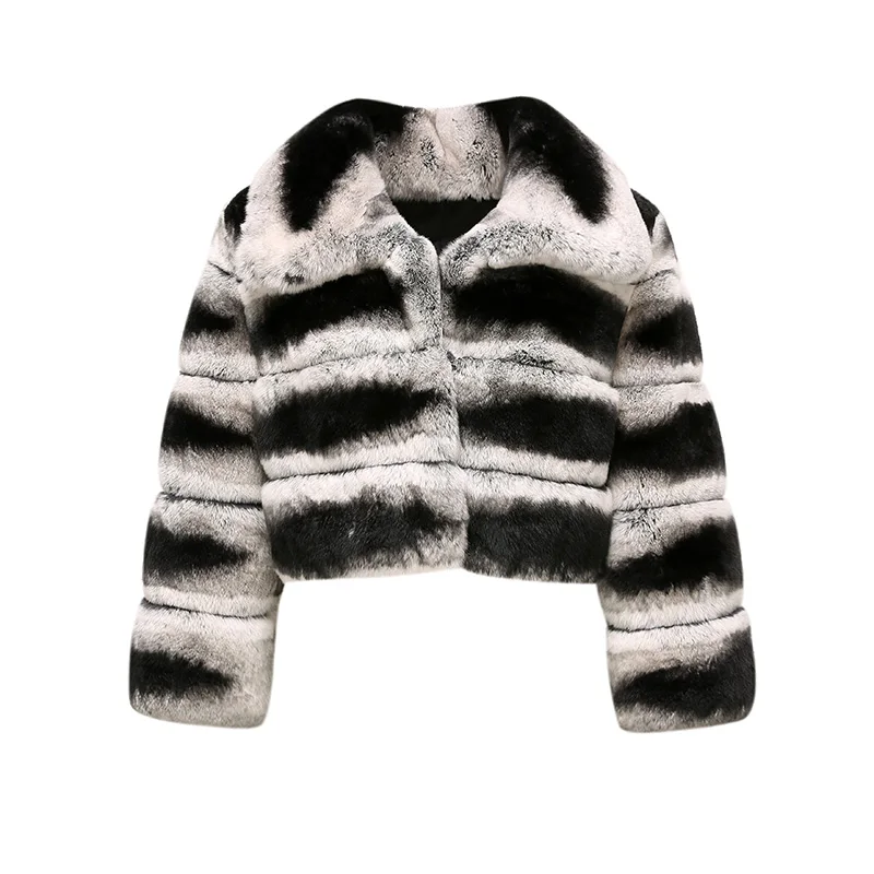 Women Turn Down Collar Winter Fur Coats Lady Luxury Chinchilla Rex Rabbit Fur Jackets Short Thick Warm Female AX5096
Women Turn Down Collar Winter Fur Coats Lady Luxury Chinchilla Rex Rabbit Fur Jackets Short Thick Warm Female AX5096