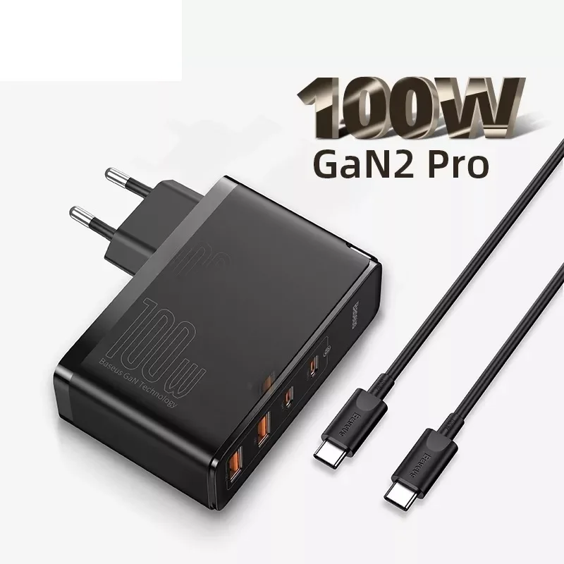 Baseus GaN Charger 100W PD QC 4.0 3.0 USB Fast Charger Type C Quick Charging USB C Phone Charger for iPhone 12 Pro Max Macbook
Baseus GaN Charger 100W PD QC 4.0 3.0 USB Fast Charger Type C Quick Charging USB C Phone Charger for iPhone 12 Pro Max Macbook