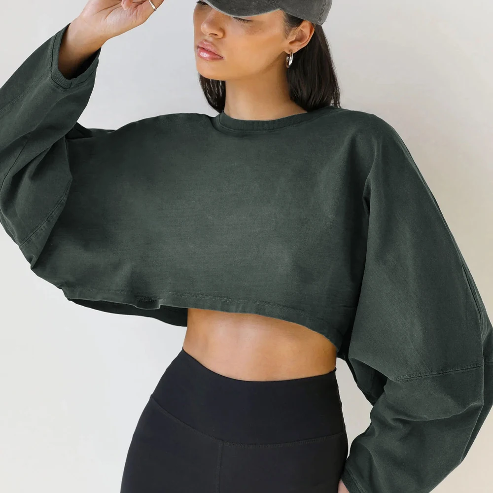 Women Sports Crop Top T-Shirts Gym Clothing Yoga Loose Tops Long Sleeve Sportswear Workout Clothing Fitness Smock Spring Autumn
Women Sports Crop Top T-Shirts Gym Clothing Yoga Loose Tops Long Sleeve Sportswear Workout Clothing Fitness Smock Spring Autumn