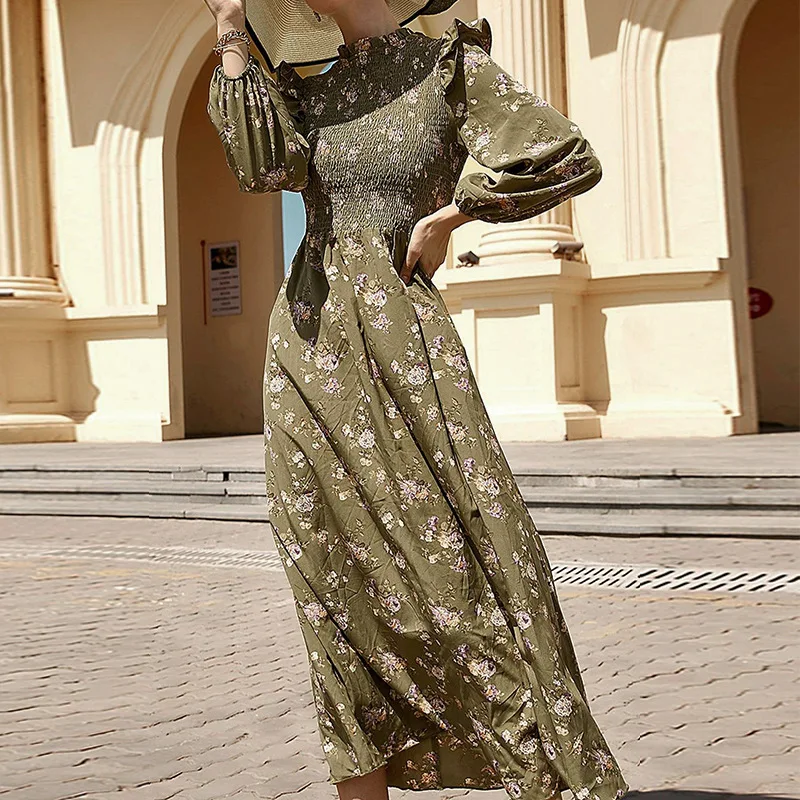 2022 Long Sleeved Floral Autumn Winter Dress Luxury Skirt Underneath Maxi Dress Bohemian Streetwear Women
2022 Long Sleeved Floral Autumn Winter Dress Luxury Skirt Underneath Maxi Dress Bohemian Streetwear Women