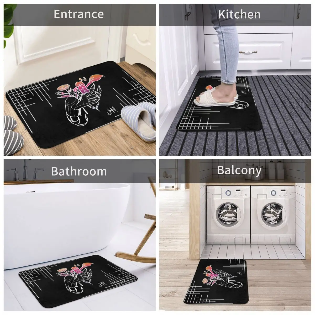 Door Mat Flowers Stabbing Hand Decor 3D Rug Carpet Bathmat Non-slip Entrance Living Room Home Kitchen Antiwear Bathroom Balcony
Door Mat Flowers Stabbing Hand Decor 3D Rug Carpet Bathmat Non-slip Entrance Living Room Home Kitchen Antiwear Bathroom Balcony