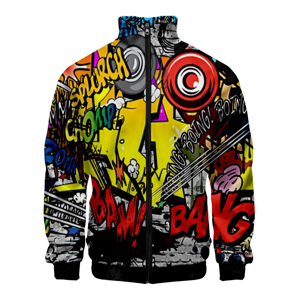 2023 Graffiti Sweatshirt 3D Stand Collar Zipper Jacket Men/Women Long Sleeve Jackets Streetwear Fashion Cosplay Clothes
2023 Graffiti Sweatshirt 3D Stand Collar Zipper Jacket Men/Women Long Sleeve Jackets Streetwear Fashion Cosplay Clothes