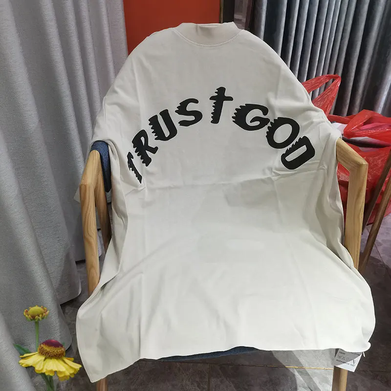 2023 Kanye West TRUST GOD Khaki T Shirt Kanye West 3D Foam Print Men Women Jesus Is King T-shirt Real Video Tees Tops
2023 Kanye West TRUST GOD Khaki T Shirt Kanye West 3D Foam Print Men Women Jesus Is King T-shirt Real Video Tees Tops