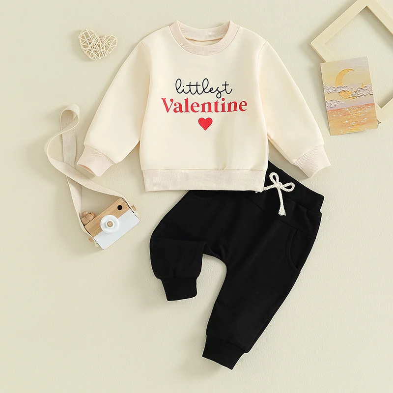 Baby Boys Valentine s Day Outfits Heart Letter Long Sleeve Sweatshirt Solid Color Pants 2Pcs Cute Clothes Set 2023
Baby Boys Valentine s Day Outfits Heart Letter Long Sleeve Sweatshirt Solid Color Pants 2Pcs Cute Clothes Set 2023