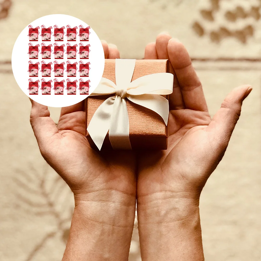 20 Pcs Wedding Gift Boxes Candy Boxes with Ribbon Bonbon Box(Safflower+Silk Red)
20 Pcs Wedding Gift Boxes Candy Boxes with Ribbon Bonbon Box(Safflower+Silk Red)