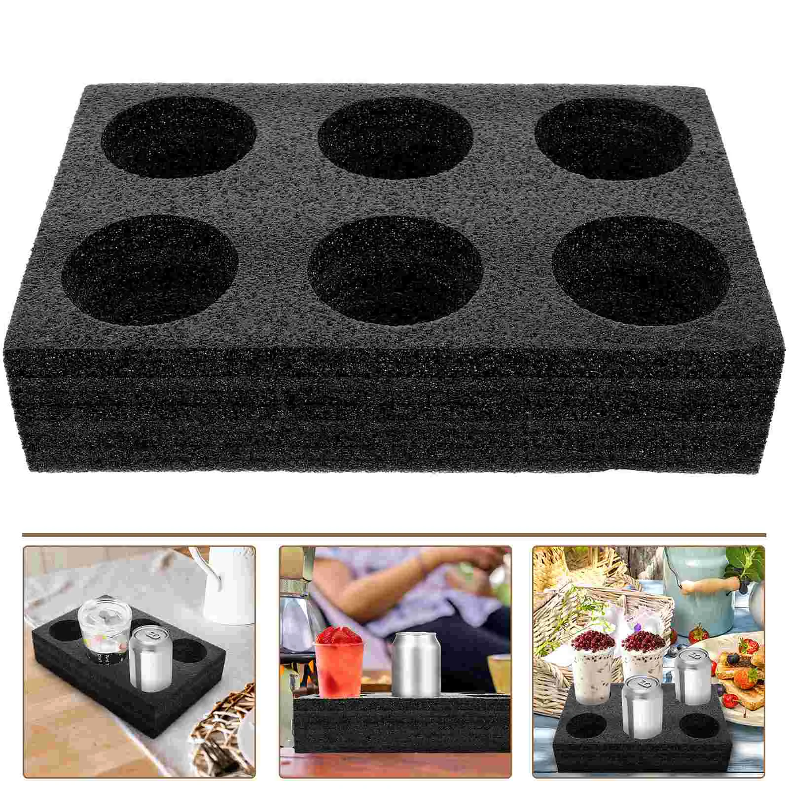 Portable Coffee Mug Milk Tea Cup Holder Takeout Tray Bottle Packing Trays Holders 30X20X7CM Beverage Carriers Black Epe Drink
Portable Coffee Mug Milk Tea Cup Holder Takeout Tray Bottle Packing Trays Holders 30X20X7CM Beverage Carriers Black Epe Drink