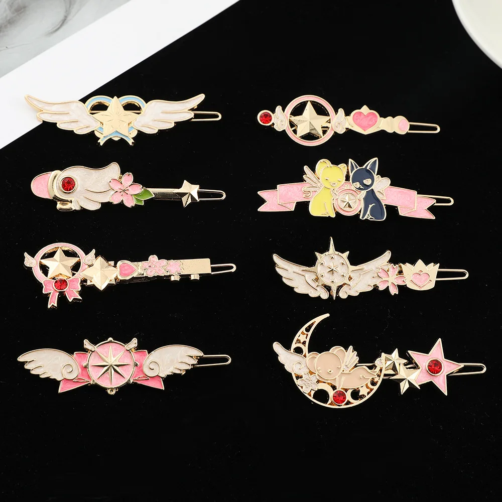 Kinomoto Sakura Women's Hair Clip 2022 Card Captor Sakura Anime Hair Accessories for Girls Hairpins Head Jewelry Hairgrips Gift
Kinomoto Sakura Women's Hair Clip 2022 Card Captor Sakura Anime Hair Accessories for Girls Hairpins Head Jewelry Hairgrips Gift