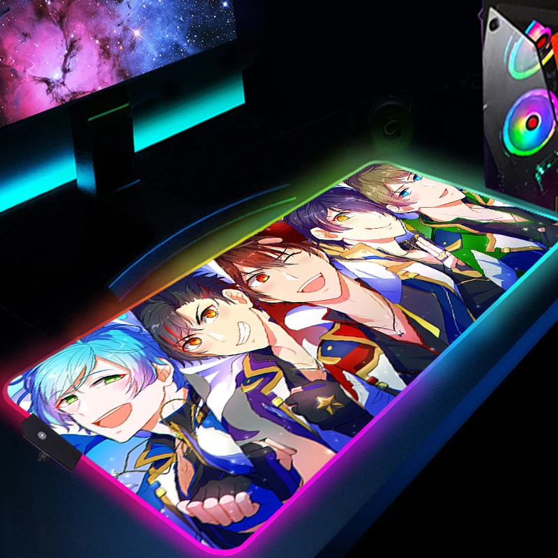 Ensemble Stars Mouse Pad RGB Desk Mat Protector Large LED Gamer Accessories Xxl Gaming Backlight Keyboard Pads Pc Mousepad Mause 
Ensemble Stars Mouse Pad RGB Desk Mat Protector Large LED Gamer Accessories Xxl Gaming Backlight Keyboard Pads Pc Mousepad Mause