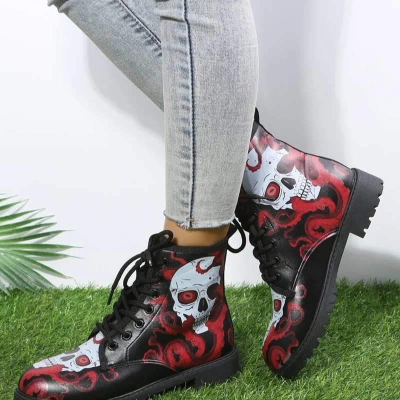 Plus Size Gothic Ankle Boots Fashion Street Ladies Casual Shoes 2022 Round Toe Cross Tie Botines De Muje Women's Boots 35-46
Plus Size Gothic Ankle Boots Fashion Street Ladies Casual Shoes 2022 Round Toe Cross Tie Botines De Muje Women's Boots 35-46