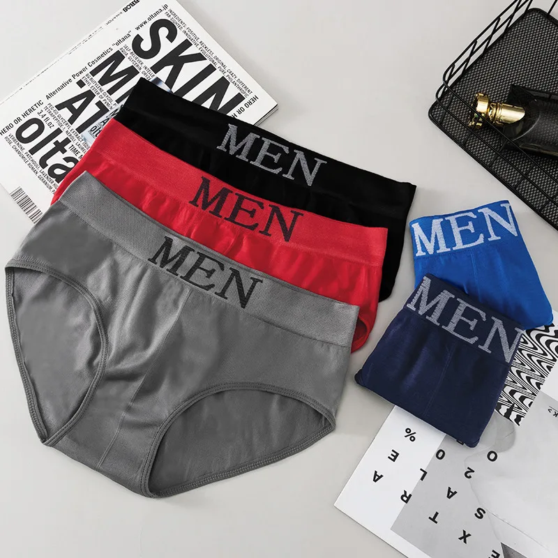 4Pcs/lot Men's Briefs Underwear Sexy Man Panties MEN Letter print Underpants Breathable Comfortable Male Black Bikini Shorts NEW
4Pcs/lot Men's Briefs Underwear Sexy Man Panties MEN Letter print Underpants Breathable Comfortable Male Black Bikini Shorts NEW