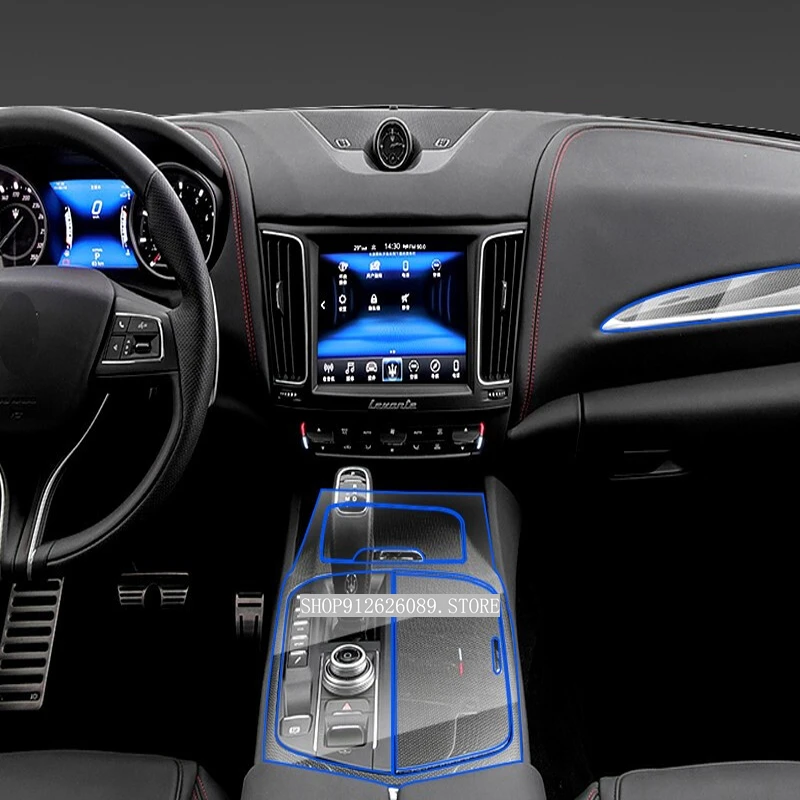 Suitable for Maserati Ghibli Levante Quattroporte interior mid-range dashboard navigation sticker TPU transparent protective fil
Suitable for Maserati Ghibli Levante Quattroporte interior mid-range dashboard navigation sticker TPU transparent protective fil