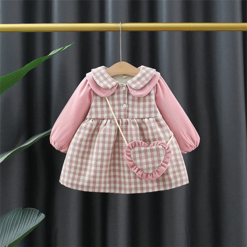 Осенне-зимнее платье для маленьких девочек, одежда для новорожденных, клетчатые вечерние платья принцессы с длинным рукавом для маленьких ... 
Осенне-зимнее платье для маленьких девочек, одежда для новорожденных, клетчатые вечерние платья принцессы с длинным рукавом для маленьких ...