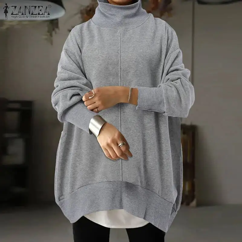 ZANZEA Casual Hoodies 2022 Spring Turtleneck Oversized Sweatshirt Fashion Lady Patchwork Tops Women Solid Long Sleeve Pullovers
ZANZEA Casual Hoodies 2022 Spring Turtleneck Oversized Sweatshirt Fashion Lady Patchwork Tops Women Solid Long Sleeve Pullovers