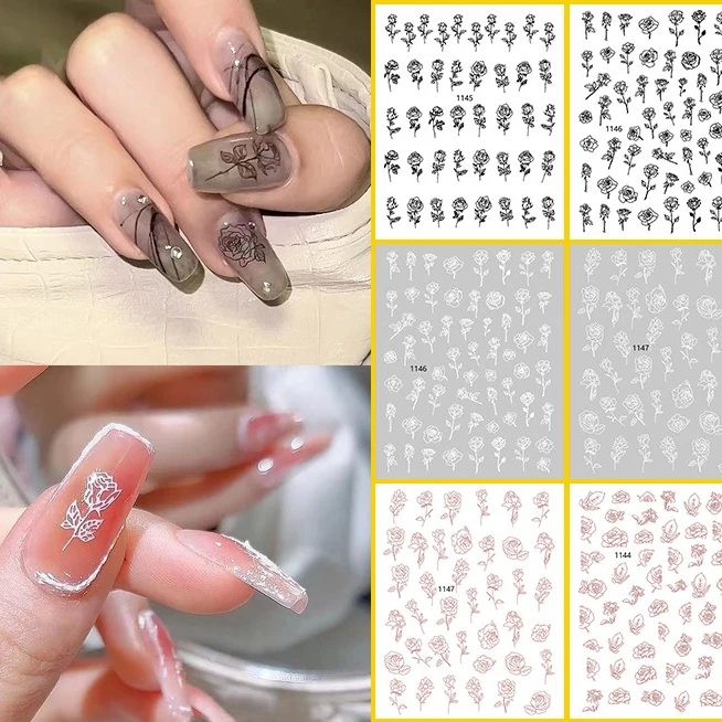 Ручная роспись, розовый, черный, белый, розовое золото, выдолбленные наклейки для ногтей, нежные универсальные самоклеющиеся аксессуары для...
Ручная роспись, розовый, черный, белый, розовое золото, выдолбленные наклейки для ногтей, нежные универсальные самоклеющиеся аксессуары для...