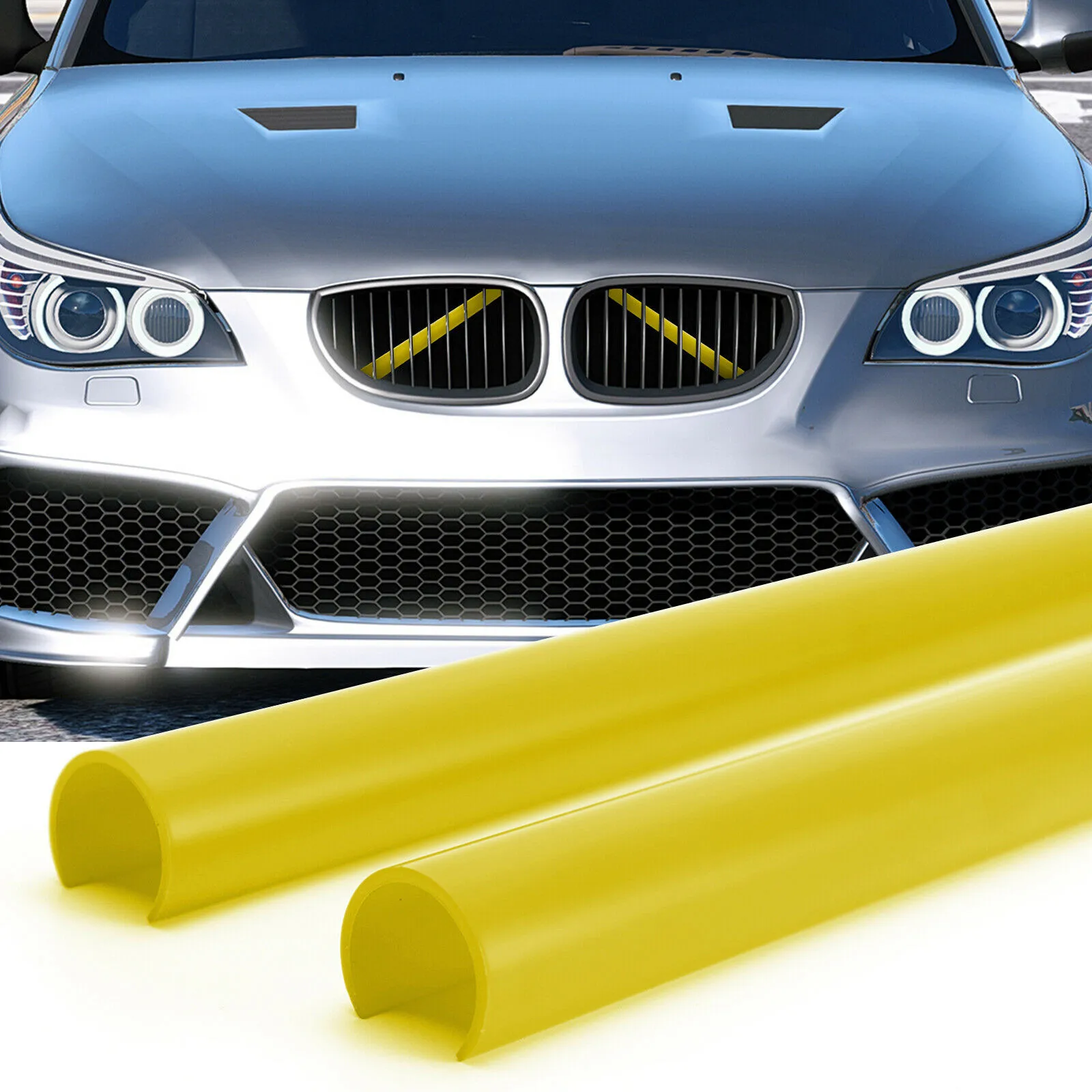 2pcs Car Front Bumper Grille Trim Strip Grille Decoration Bar V Brace For BMW E60 Front Grille Trim Strips Yellow 36cm
2pcs Car Front Bumper Grille Trim Strip Grille Decoration Bar V Brace For BMW E60 Front Grille Trim Strips Yellow 36cm