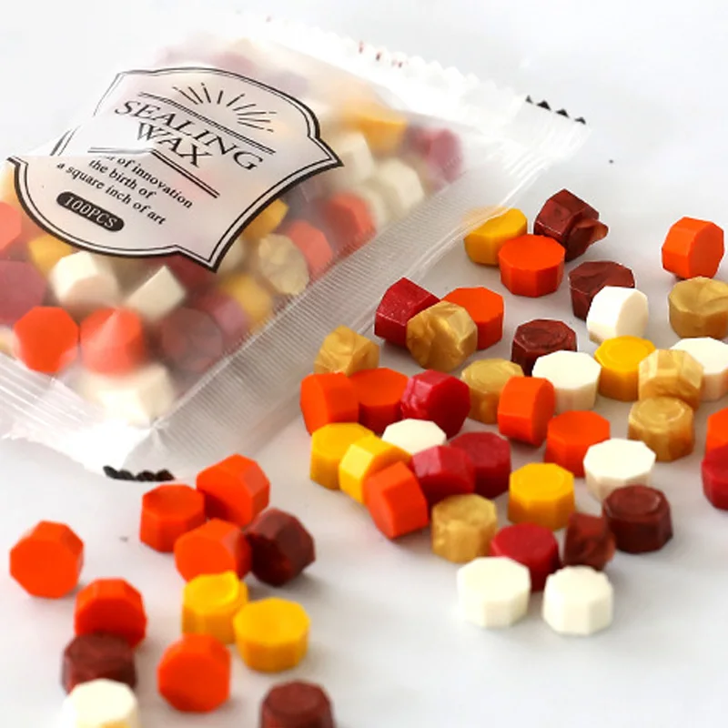 100pcs Wax DIY Envelope Letter Wedding Invitation Retro Octagonal Wax Seal Colored Wax Beads Scrapbooking Octagon Sealing Stamp
100pcs Wax DIY Envelope Letter Wedding Invitation Retro Octagonal Wax Seal Colored Wax Beads Scrapbooking Octagon Sealing Stamp