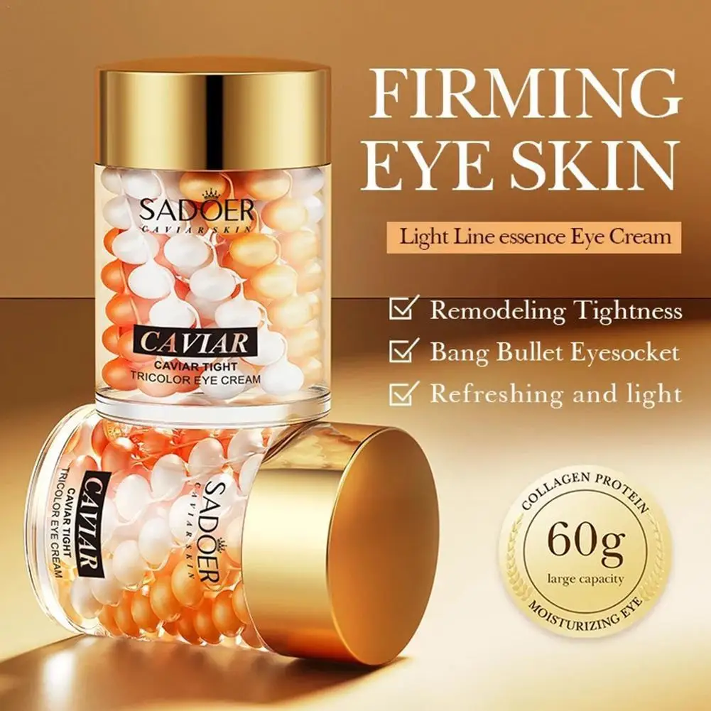 

Caviar Eye Cream Firming Anti Wrinkle Essence Lighten Lines Eye Eye Dark Puffiness Bag Circles Anti-aging Care Fade Fine F8Z0