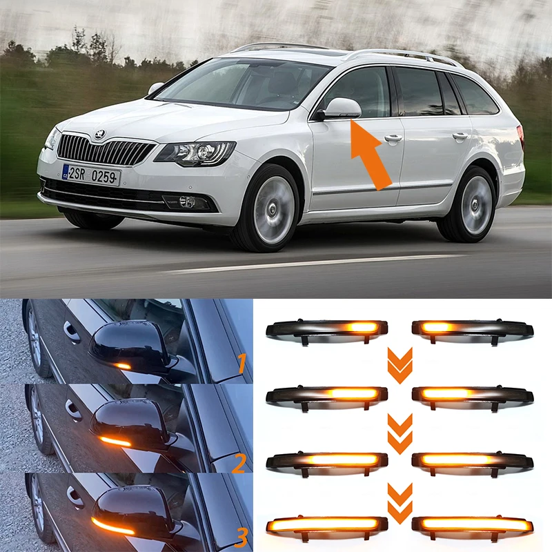 2 pieces For Skoda Octavia 2009-2013 SUPERB 2008-2014 Dynamic LED Turn Signal Blinker Mirror flasher Light
2 pieces For Skoda Octavia 2009-2013 SUPERB 2008-2014 Dynamic LED Turn Signal Blinker Mirror flasher Light