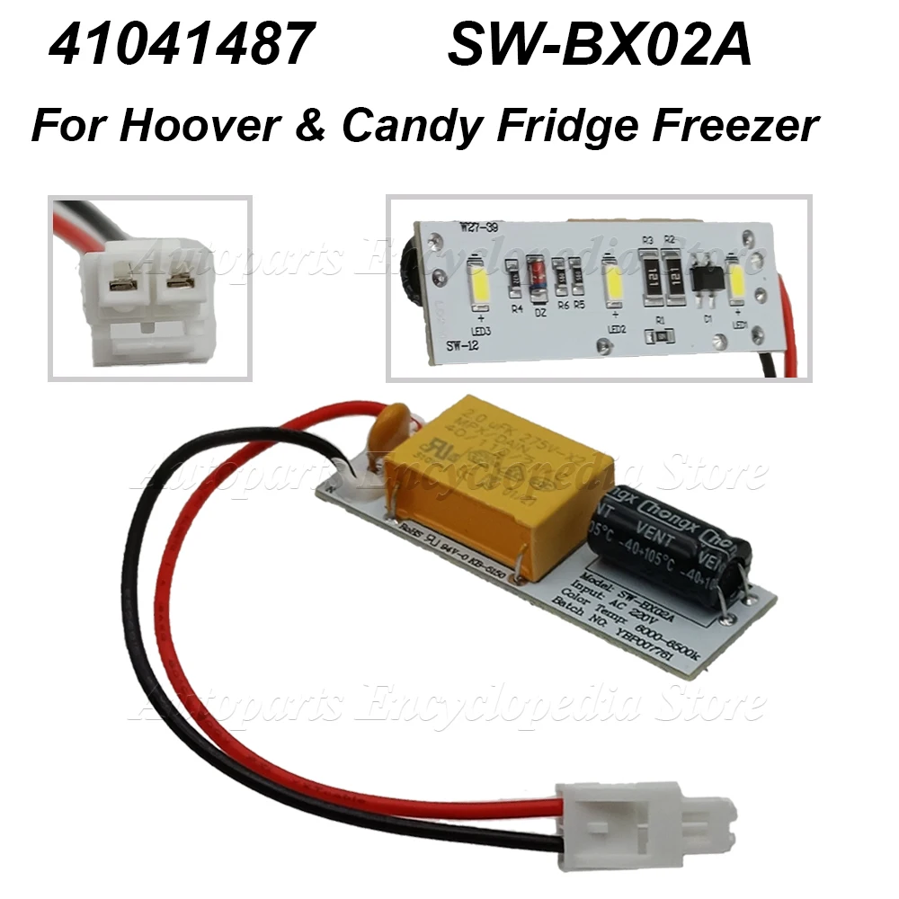 Печатная плата светодиодной лампы для холодильника Hoover & Candy SW-BX02A
Печатная плата светодиодной лампы для холодильника Hoover & Candy SW-BX02A