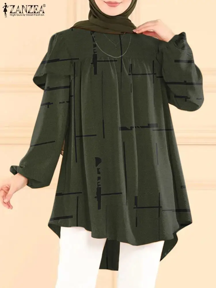 ZANZEA Floral Printed Muslim Tops Woman Fashion Casual Shirt Puff Sleeve O-Neck Ruffles Blouse Bohemian Elegant Party Blouses
ZANZEA Floral Printed Muslim Tops Woman Fashion Casual Shirt Puff Sleeve O-Neck Ruffles Blouse Bohemian Elegant Party Blouses