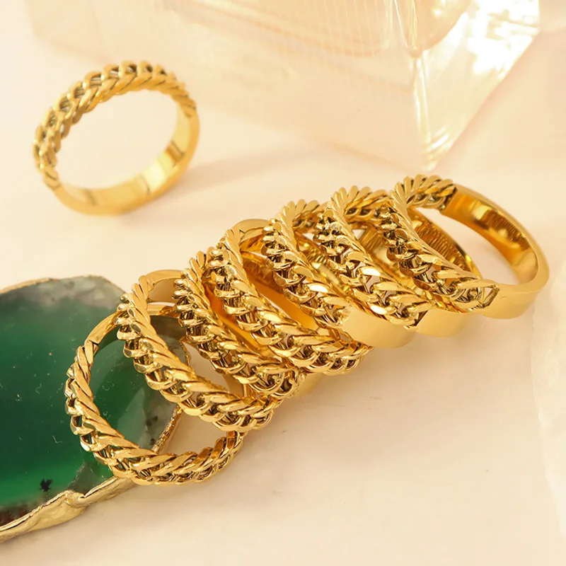 Fashion Stainless Steel Buckle Rings Gift Does Not Fade Accessories Gift For Women Wedding Boho Korean Jewelry Wholesale Items
Fashion Stainless Steel Buckle Rings Gift Does Not Fade Accessories Gift For Women Wedding Boho Korean Jewelry Wholesale Items