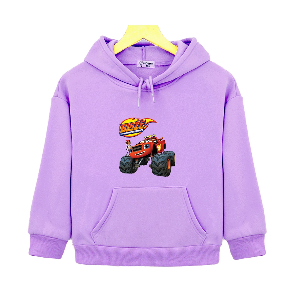 Детская толстовка унисекс с машинками монстров 
Детская толстовка унисекс с машинками монстров