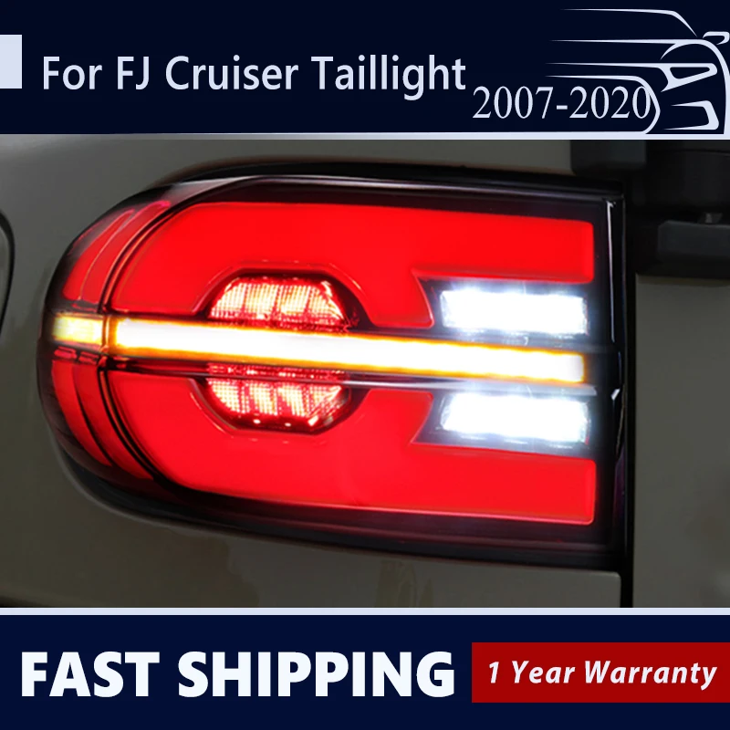 LED Taillight For Toyota FJ Cruiser 2007 - 2020 Rear Running Light + Brake + Reverse + Dynamic Turn Signal Car Tail Lamp
LED Taillight For Toyota FJ Cruiser 2007 - 2020 Rear Running Light + Brake + Reverse + Dynamic Turn Signal Car Tail Lamp